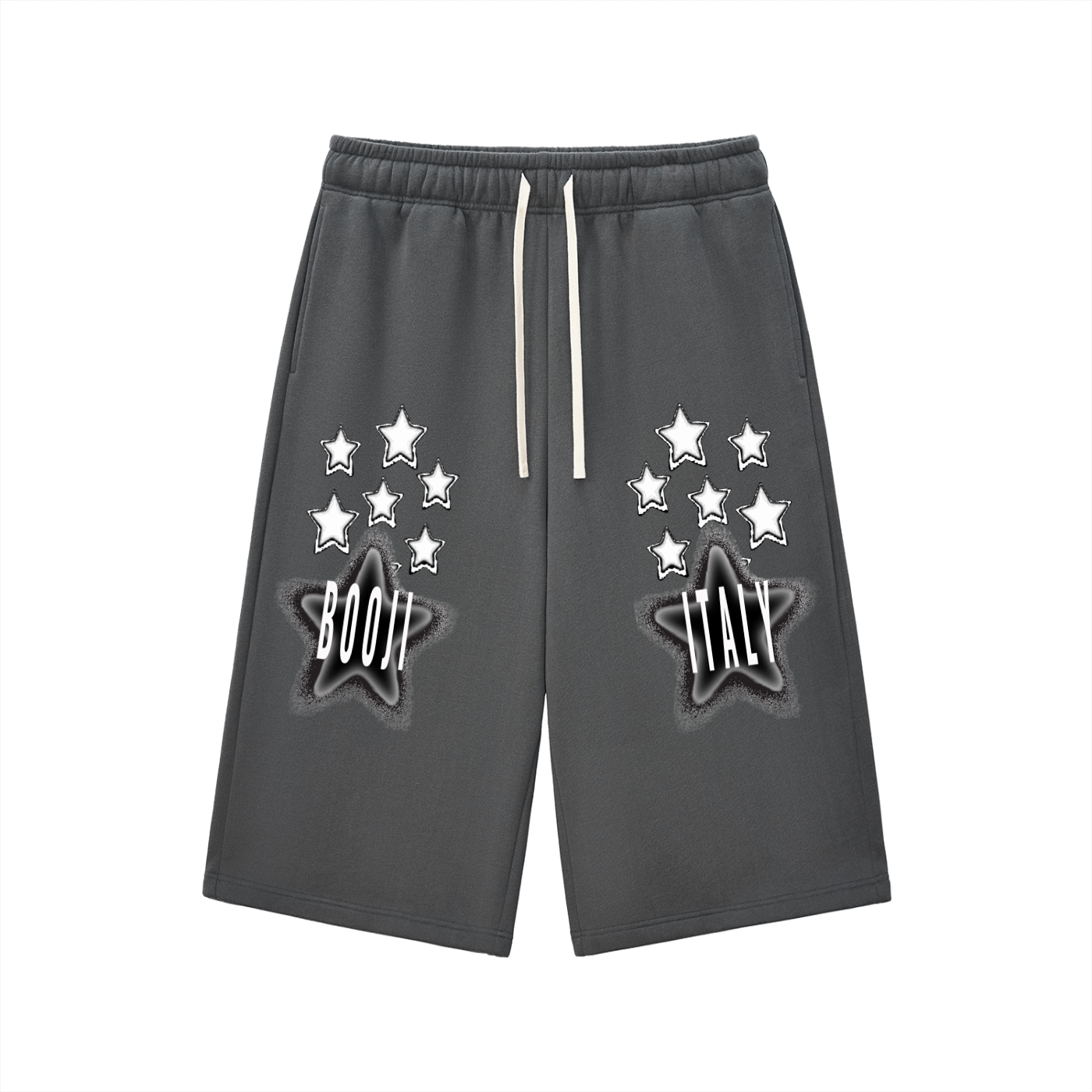 BOOJI ITALY STARS LOGO 3/4 LENGTH SWEATSHORTS