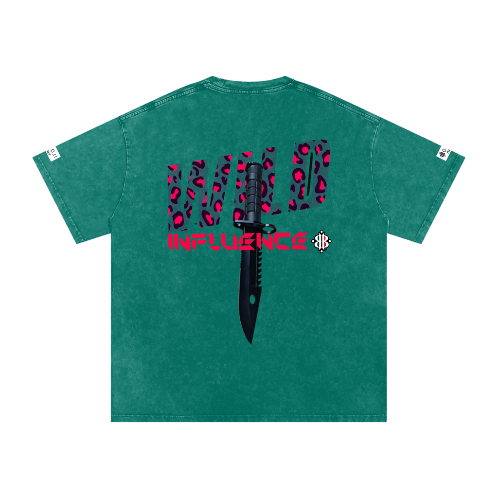 BOOJI ITALY WILD INFLUENCE KNIFE SNOW WASHED T-SHIRT