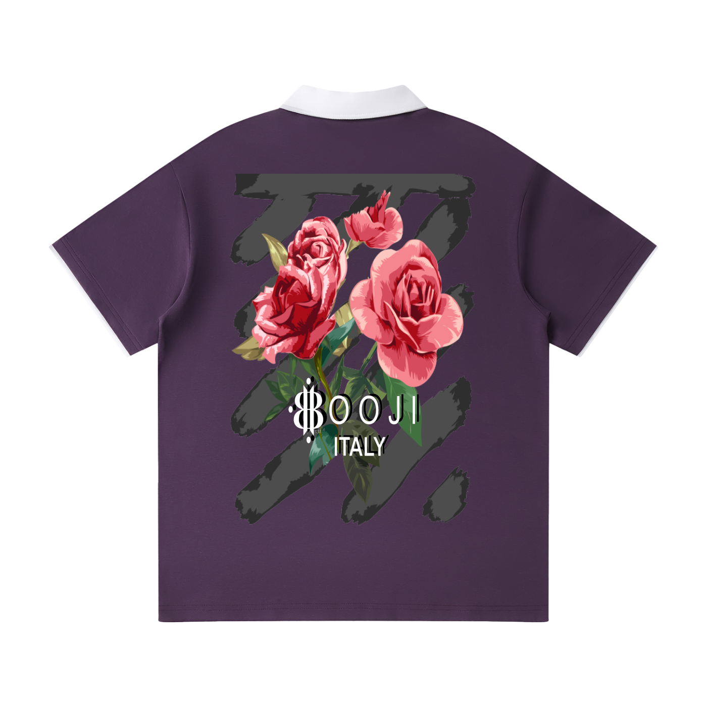 BOOJI ITALY "THORNSHARP" CONTRAST ACCENTED POLO SHIRT