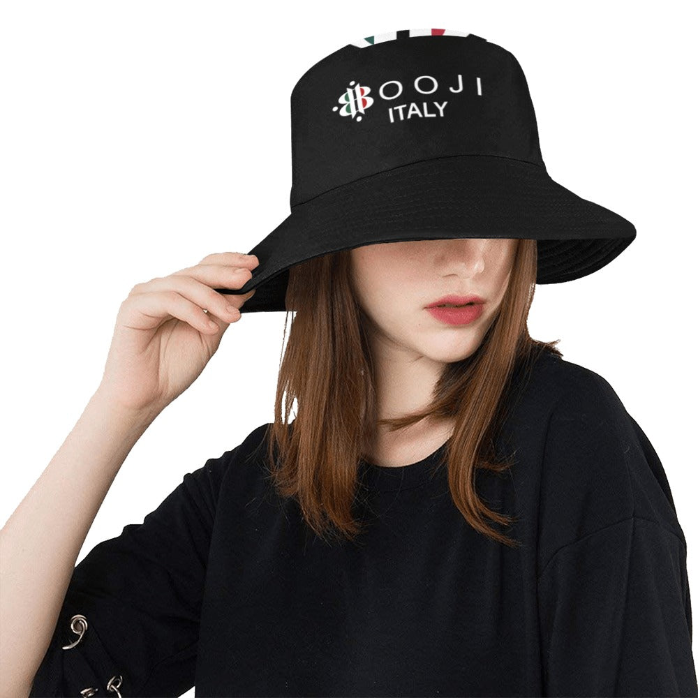BOOJI 4-EVER $ LOGO BLACK UNSEX BUCKET FISHERS HAT