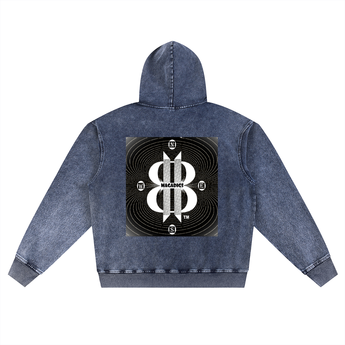 BOOJI ITALY MAGADIGS COLLECTION SNOW WASHED HOODIE