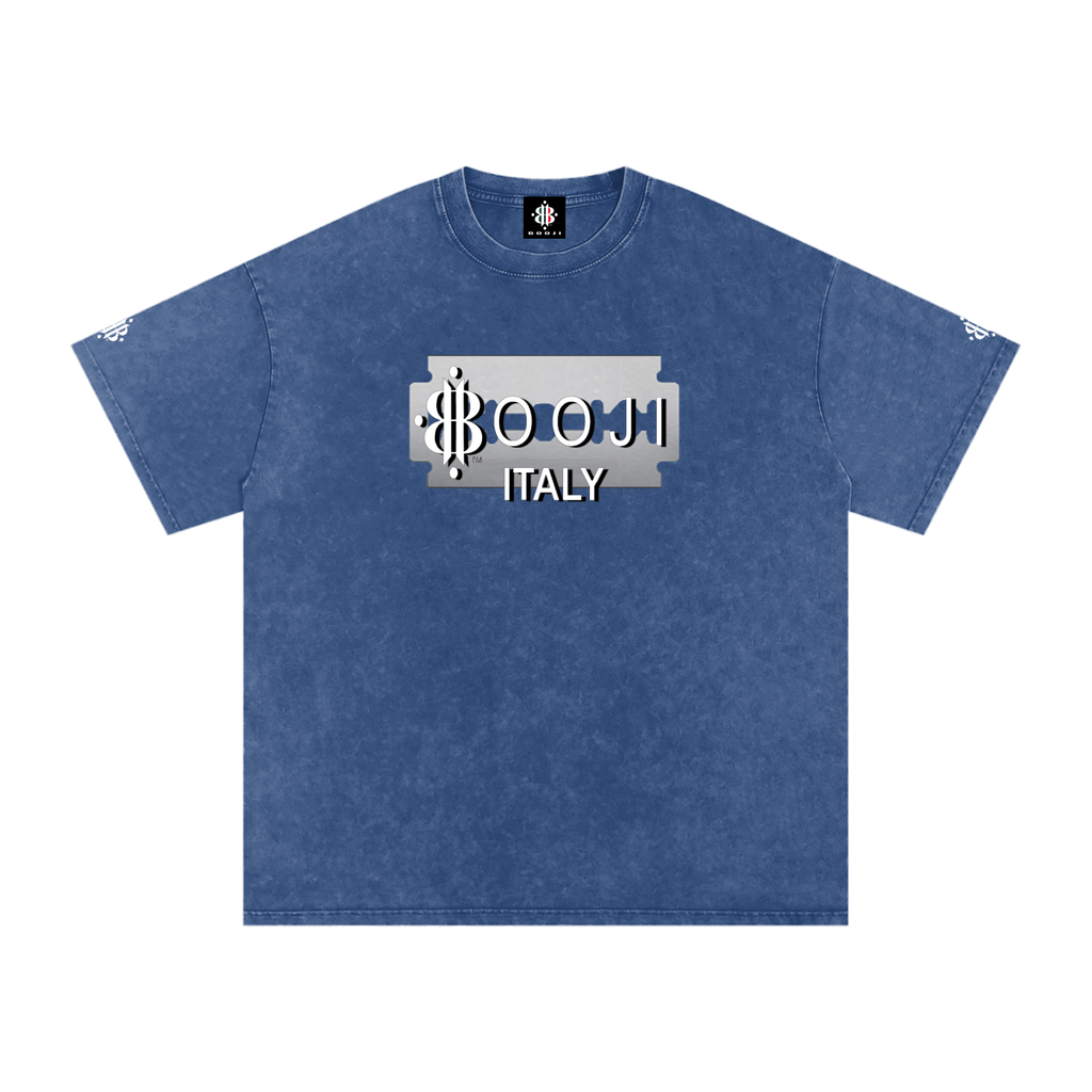 BOOJI ITALY SUPER POSITION COLLECTION RAZORS EDGE SNOW WASHED T-SHIRT