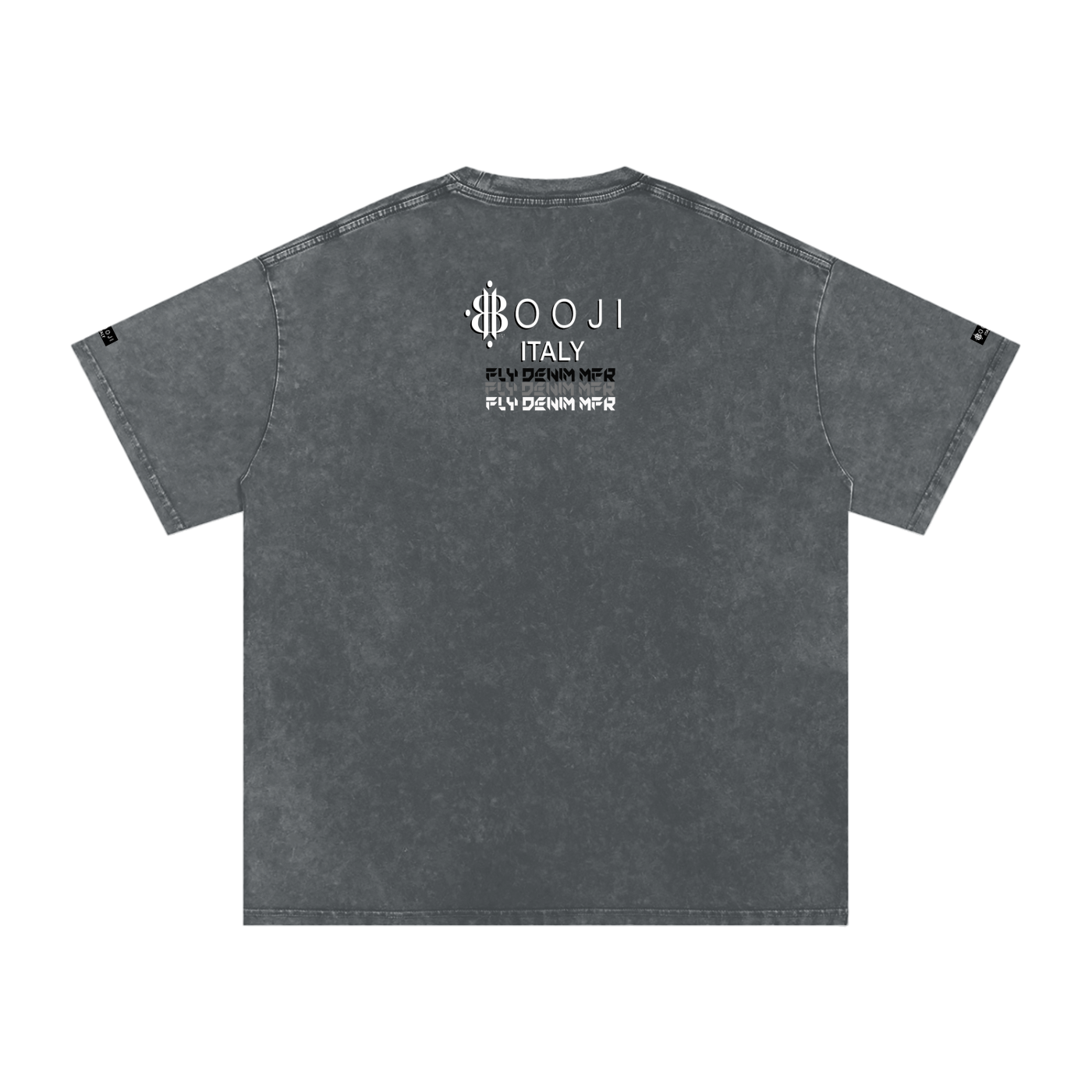 BOOJI ITALY "FLY DENIM MFR." SNOW WASHED T-SHIRT