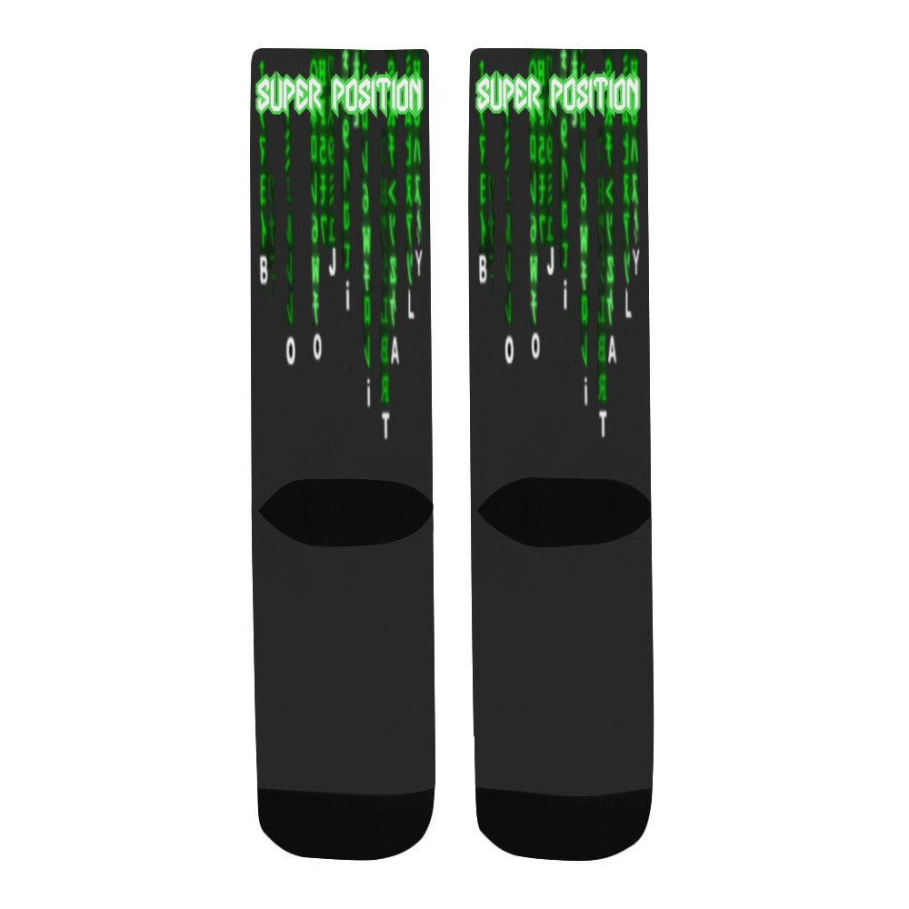 BOOJI ITALY SUPER POSITION COLLECTION MEN'S MATRIX TUBE SOCKS