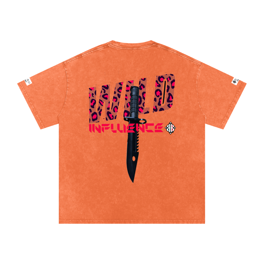 BOOJI ITALY WILD INFLUENCE KNIFE SNOW WASHED T-SHIRT