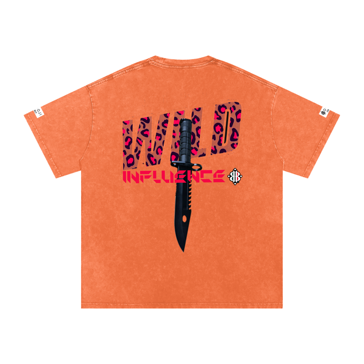 BOOJI ITALY WILD INFLUENCE KNIFE SNOW WASHED T-SHIRT