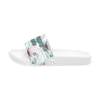BOOJI ITALY BE A WAVE BEHAVE COLLECTION MEN'S WHITE SOLE SLIDES