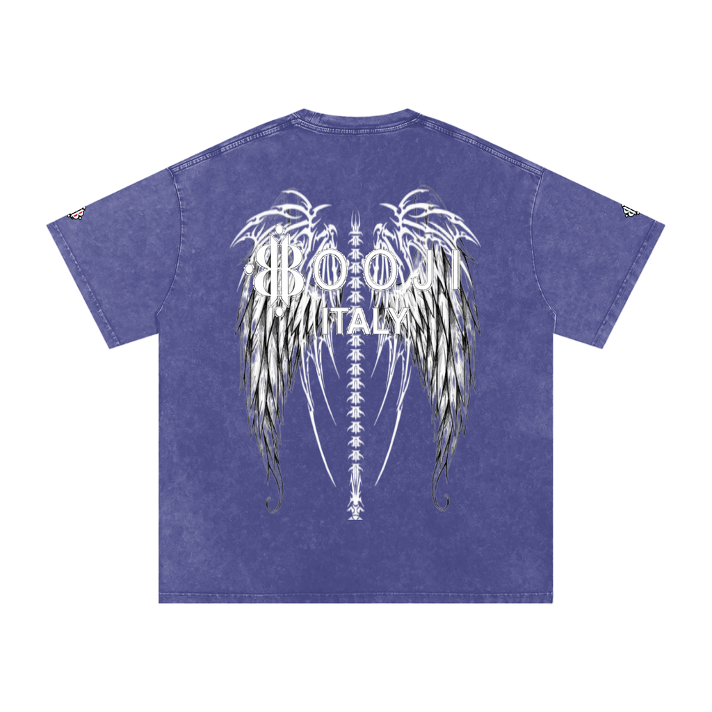 BOOJI ITALY "FLY DENIM MFR." SNOW WASHED T-SHIRT
