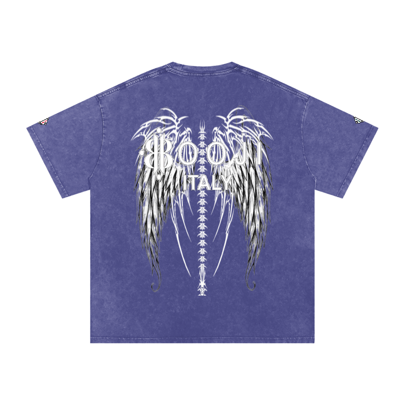 BOOJI ITALY "FLY DENIM MFR." SNOW WASHED T-SHIRT