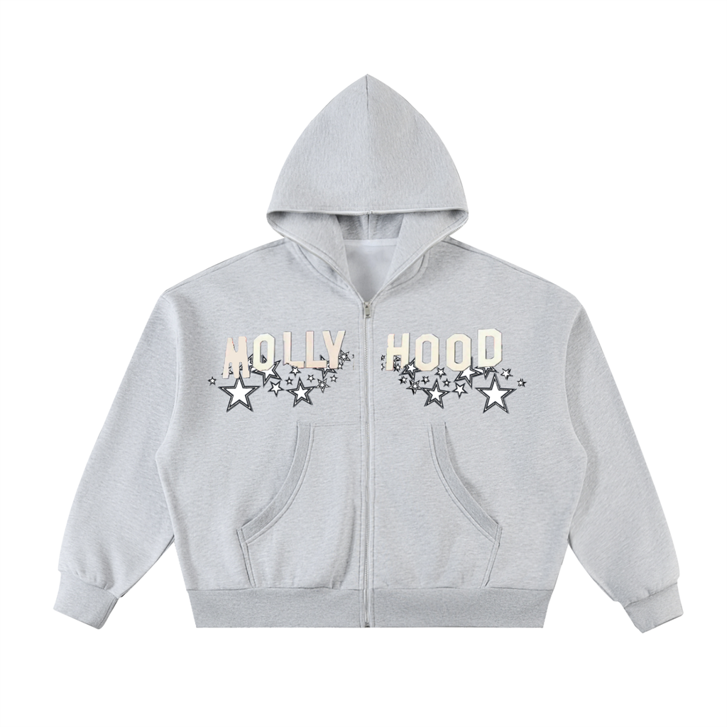 BOOJI ITALY MOLLYHOOD w/SPEEDY THA SPIDER FULL ZIP BOXY HOODIE