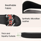 BOOJI ITALY CLICK BANG COLLECTION IN BLACK MEN'S BLACK SOLE SLIDES