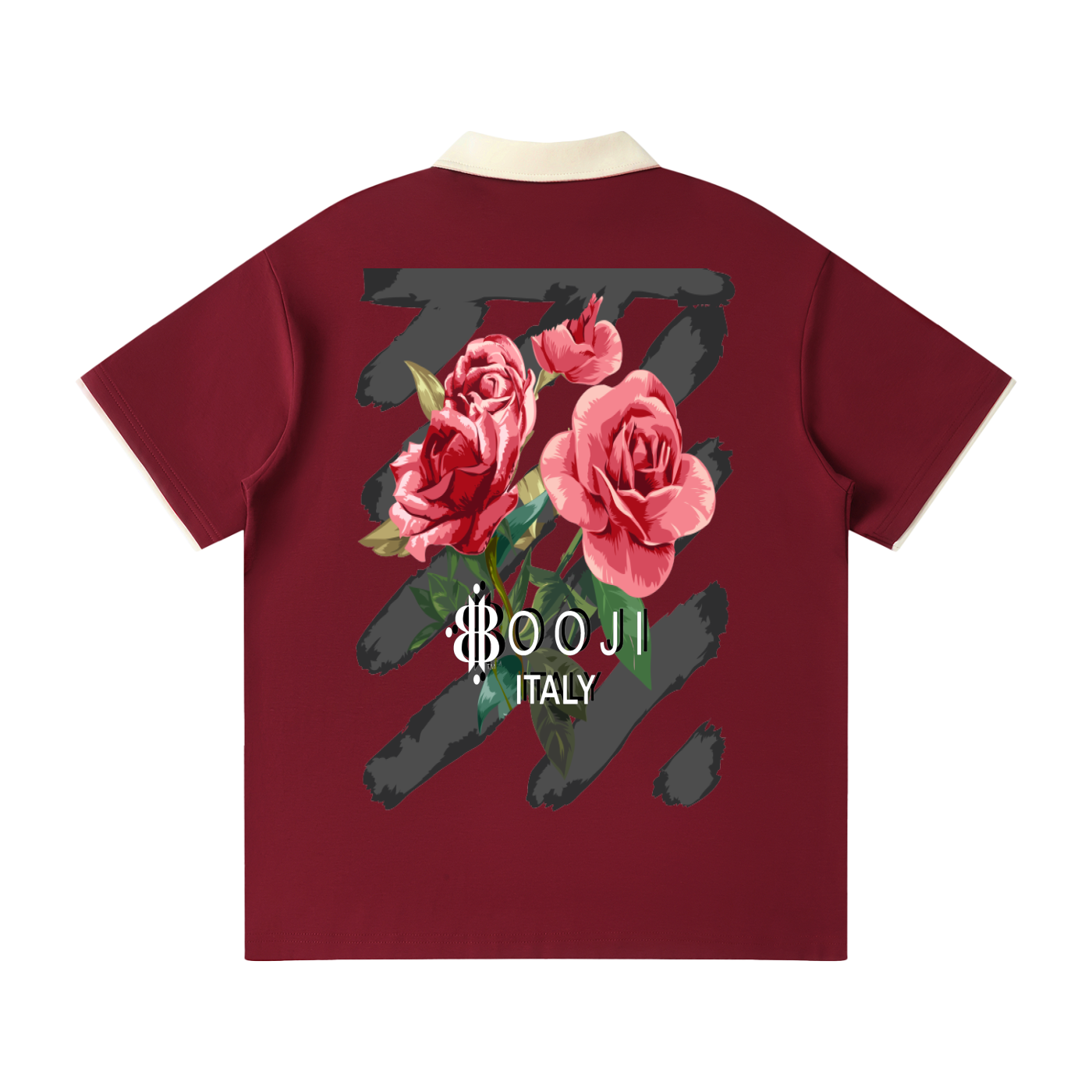 BOOJI ITALY "THORNSHARP" CONTRAST ACCENTED POLO SHIRT