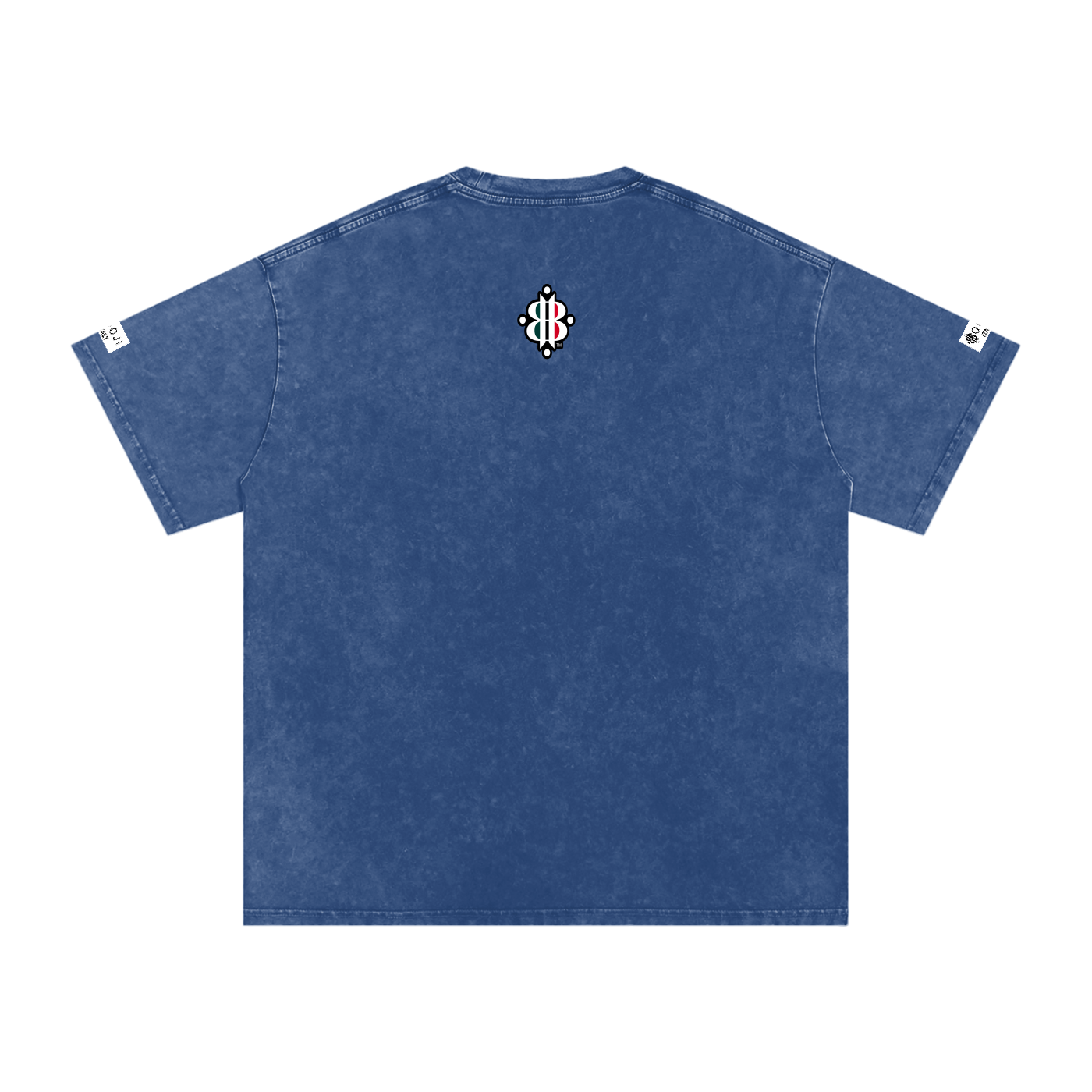 BOOJI ITALY ITALIAN FLAG BRAND LOGO SNOW WASHED T-SHIRT