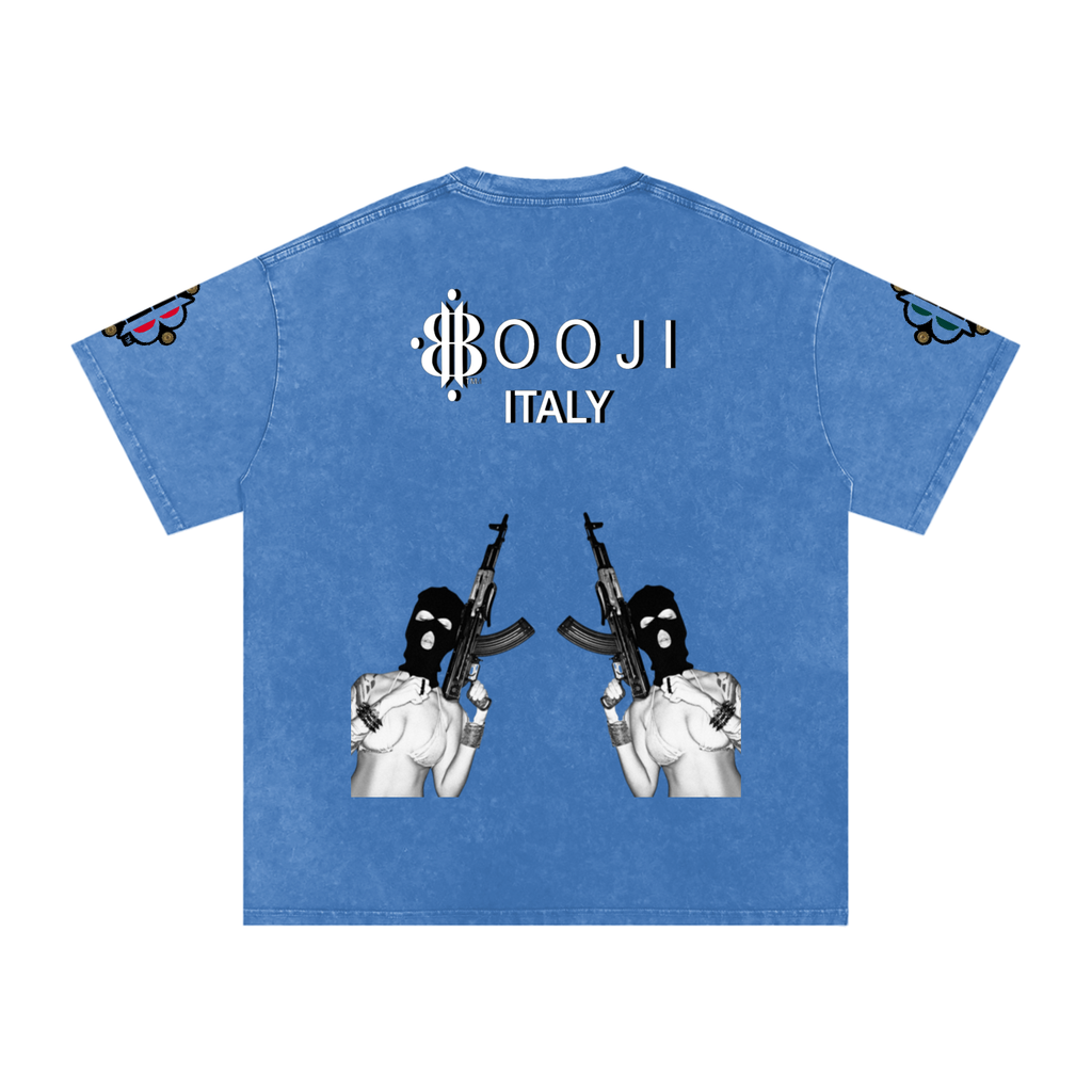 BOOJI ITALY BITE THA BULLET SNOW WASHED T-SHIRT