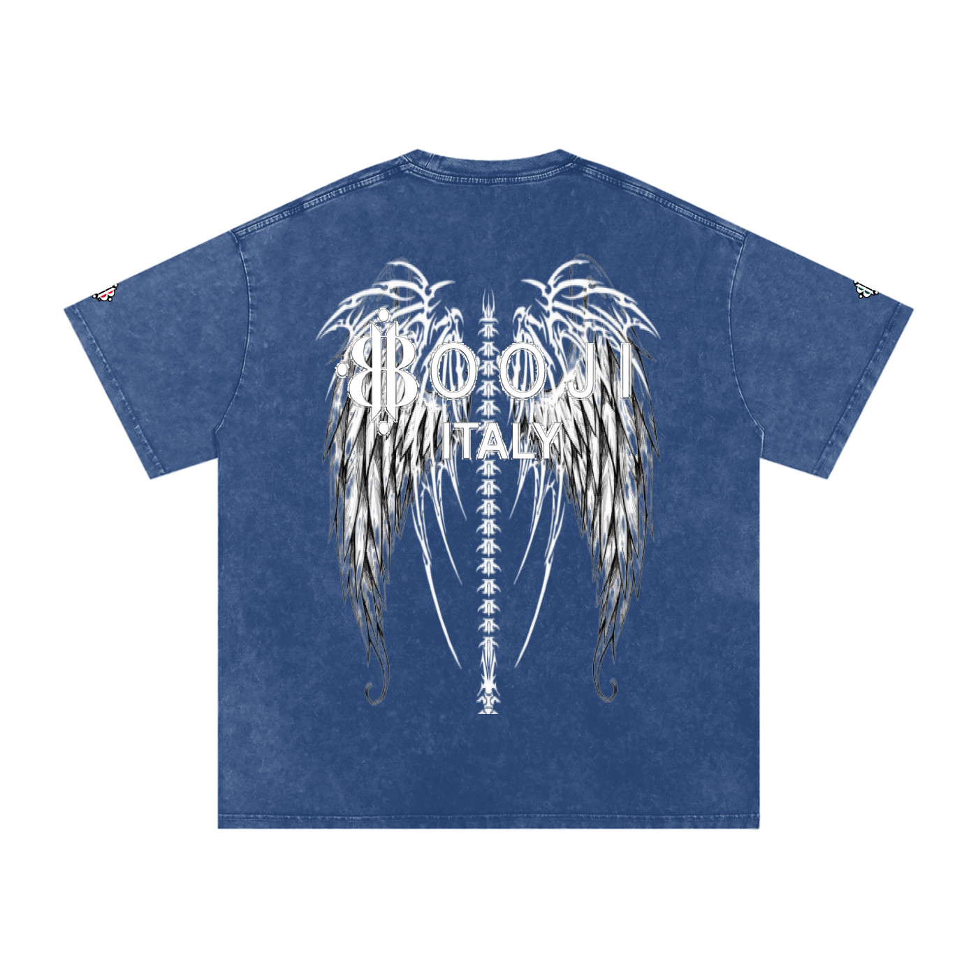 BOOJI ITALY "FLY DENIM MFR." SNOW WASHED T-SHIRT