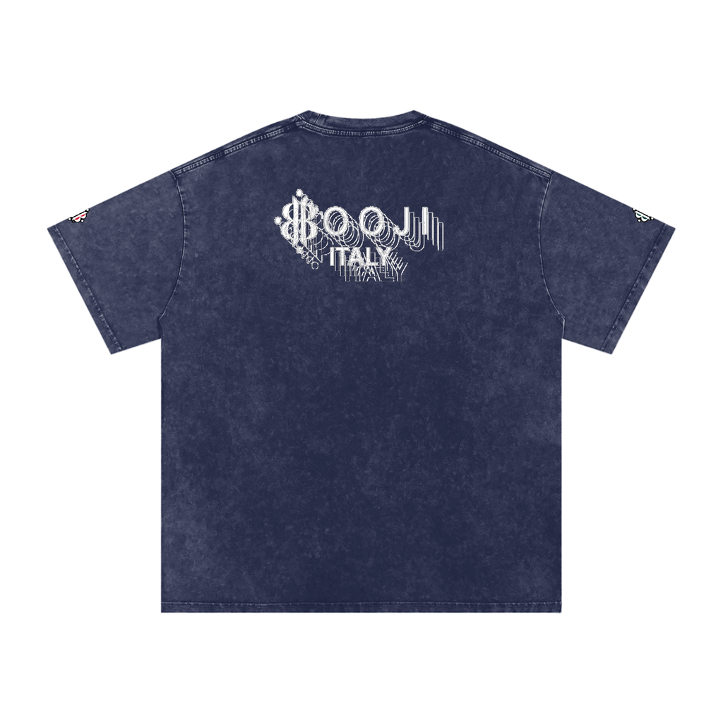 BOOJI ITALY "BE A WAVE, BEHAVE." SNOW WASHED T-SHIRT