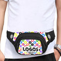 BOOJI ITALY LOGOS COLLECTION BLACK UNISEX WAIST BAG