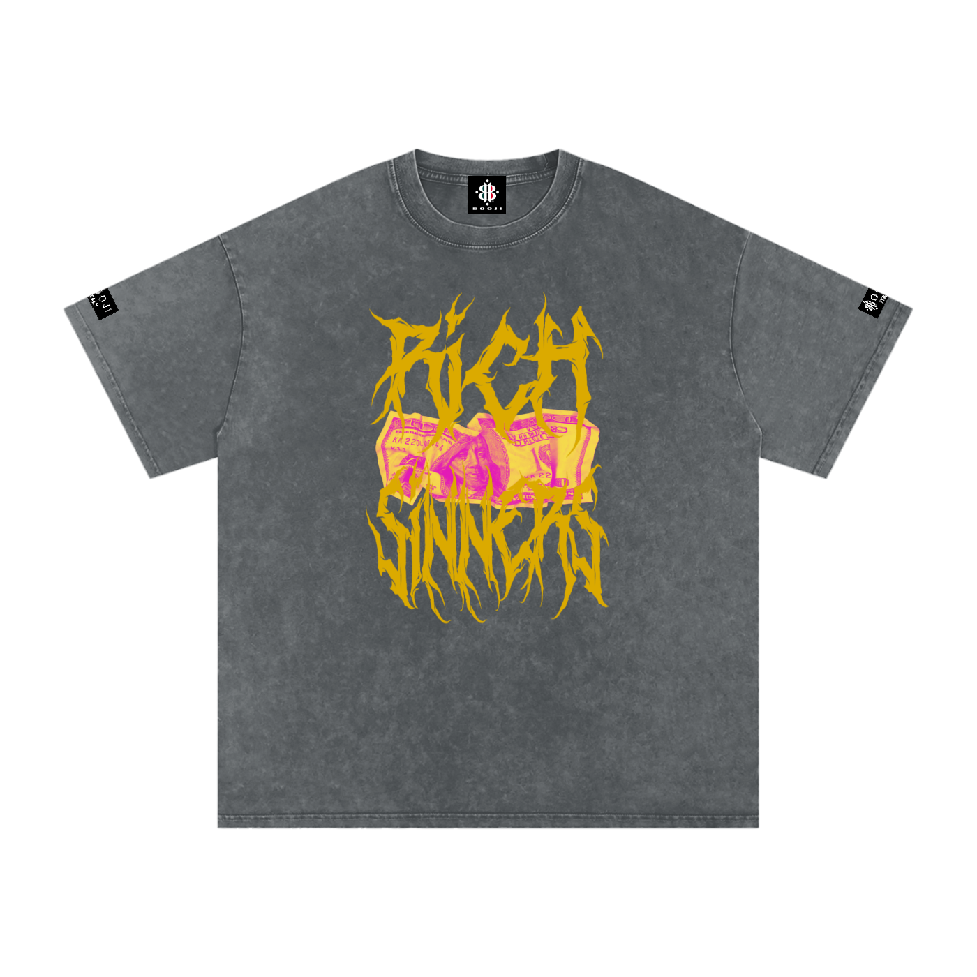 BOOJI ITALY RICH SINNERS SNOW WASHED T-SHIRT
