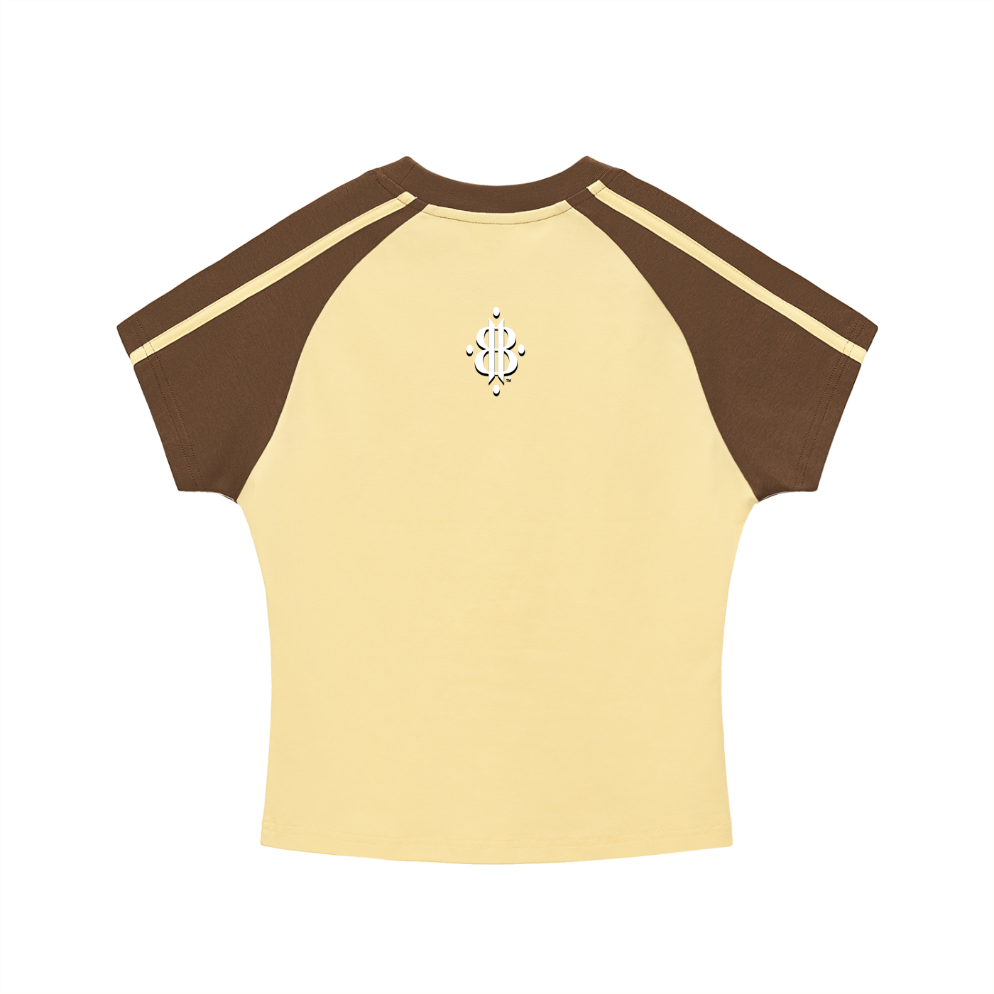 BOOJI ITALY LOGO WOMEN'S CONTRAST STRIPED RAGLAN T-SHIRT