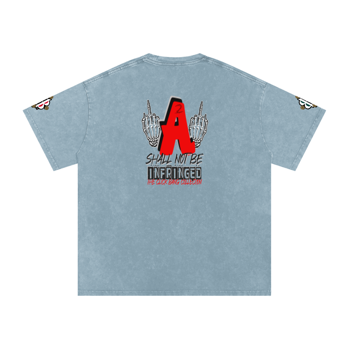 BOOJI ITALY CLICK BANG COLLECTION MENS SNOW WASHED T-SHIRT