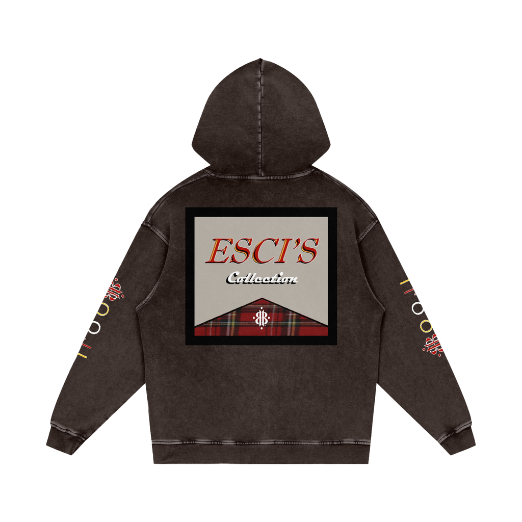 BOOJI ITALY ESCI'S COLLECTION  SNOW WASHED HOODIE