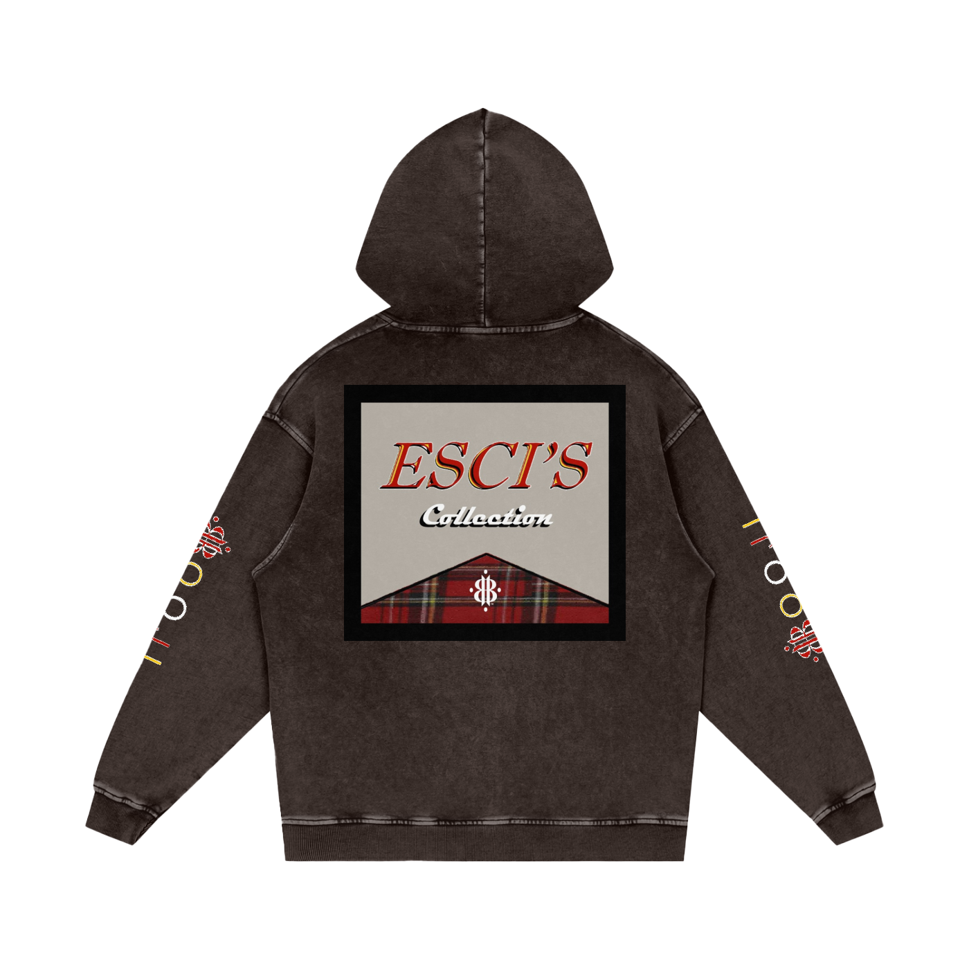 BOOJI ITALY ESCI'S COLLECTION  SNOW WASHED HOODIE