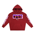 BOOJI ITALY OPEN SIGN COLLECTION COTTON  BLEND FLEECE HOODIE