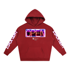 BOOJI ITALY OPEN SIGN COLLECTION COTTON  BLEND FLEECE HOODIE