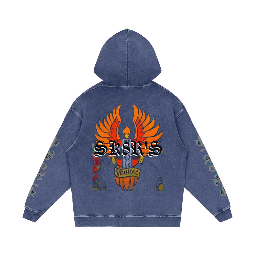 BOOJI ITALY SK8R'S COLLECTION SNOW WASHED HOODIE