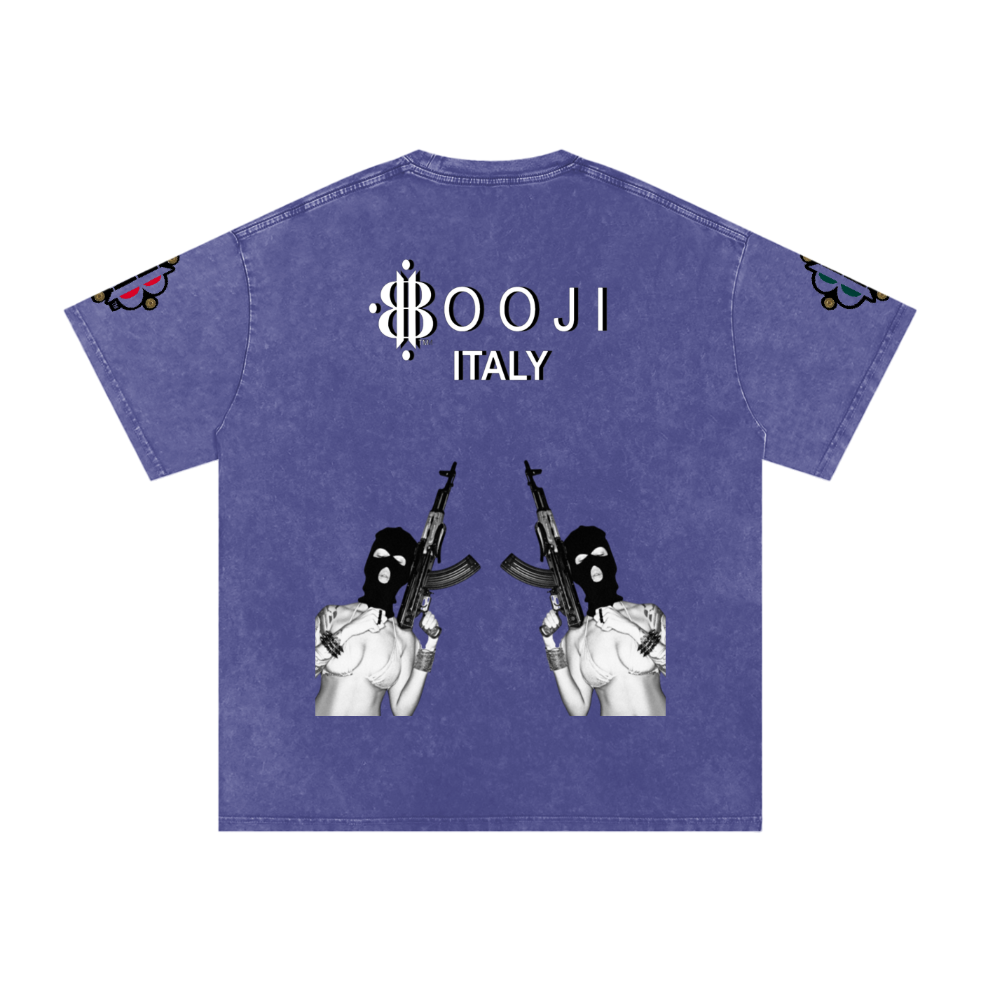 BOOJI ITALY BITE THA BULLET SNOW WASHED T-SHIRT