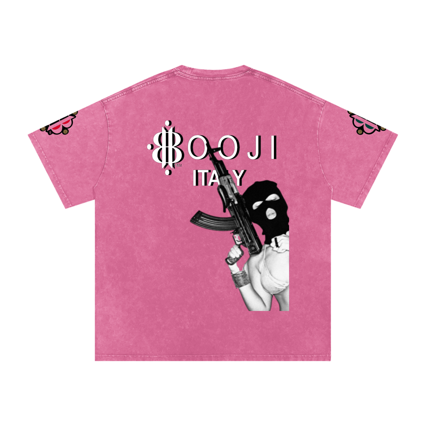 BOOJI ITALY "BITE THE BULLET" SNOW WASHED T-SHIRT