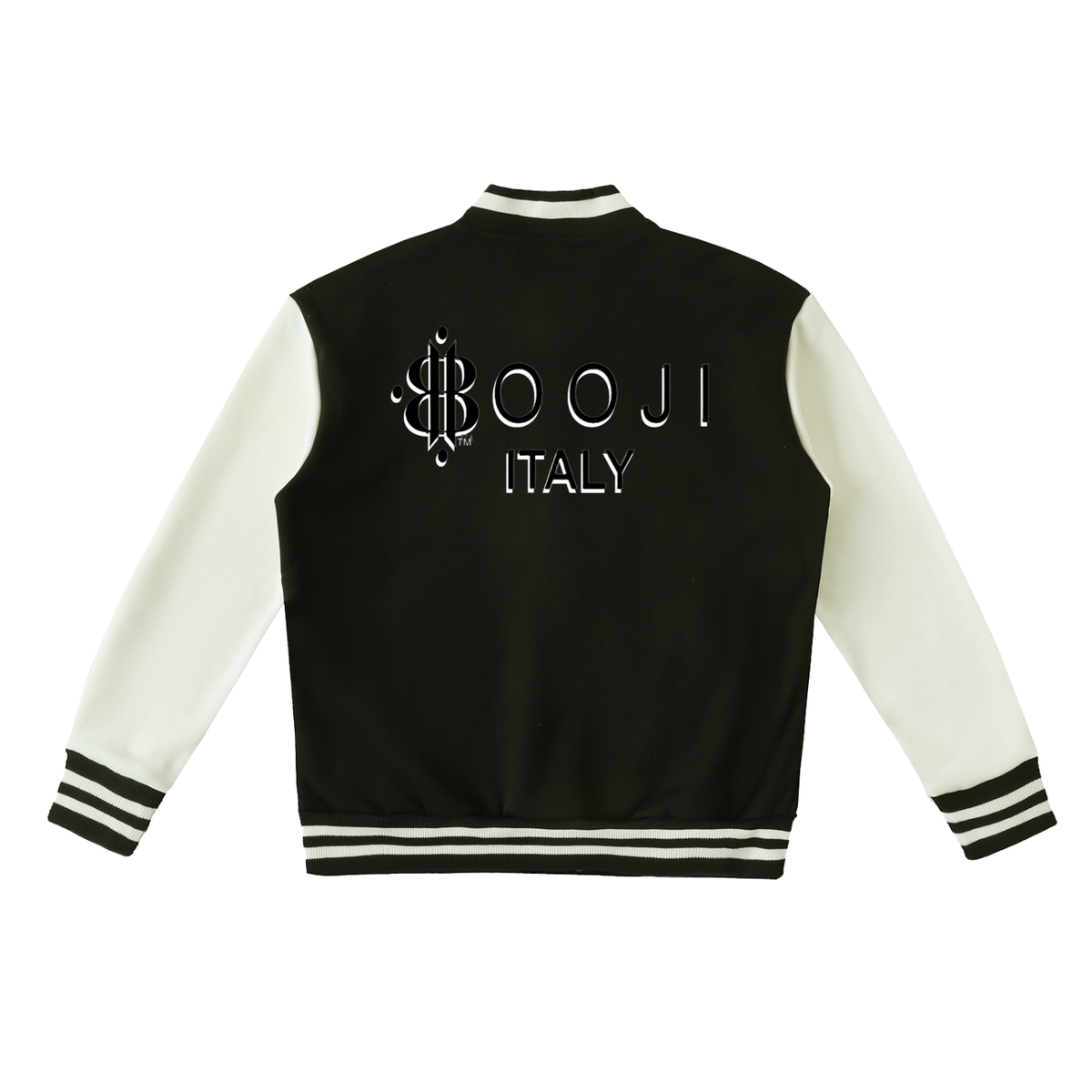 BOOJI ITALY 4 EVER $ LOGO TWO-TONE UNISEX VARSITY LETTERMEN'S STYLE JACKET