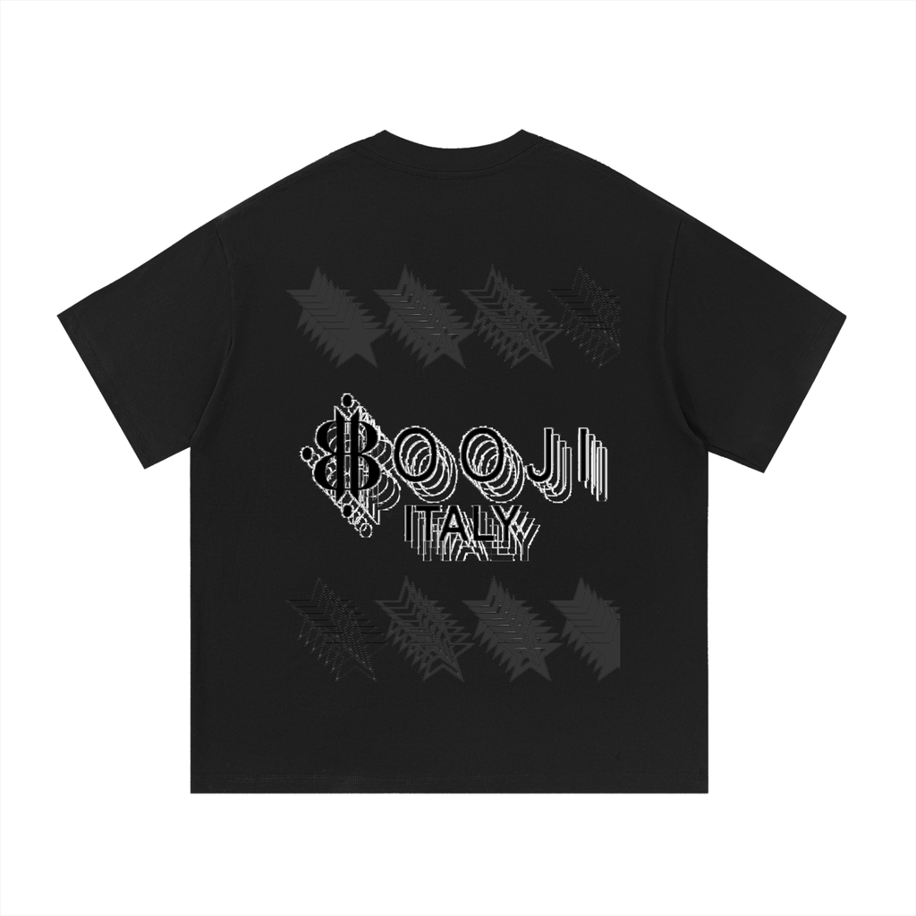 BOOJI ITALY STARS LOGO MULTIPLIED COTTON T-SHIRT