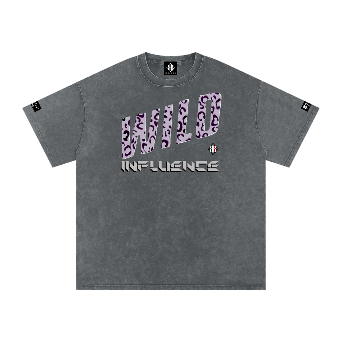 BOOJI ITALY WILD INFLUENCE COLLECTION SNOW WASHED T-SHIRT