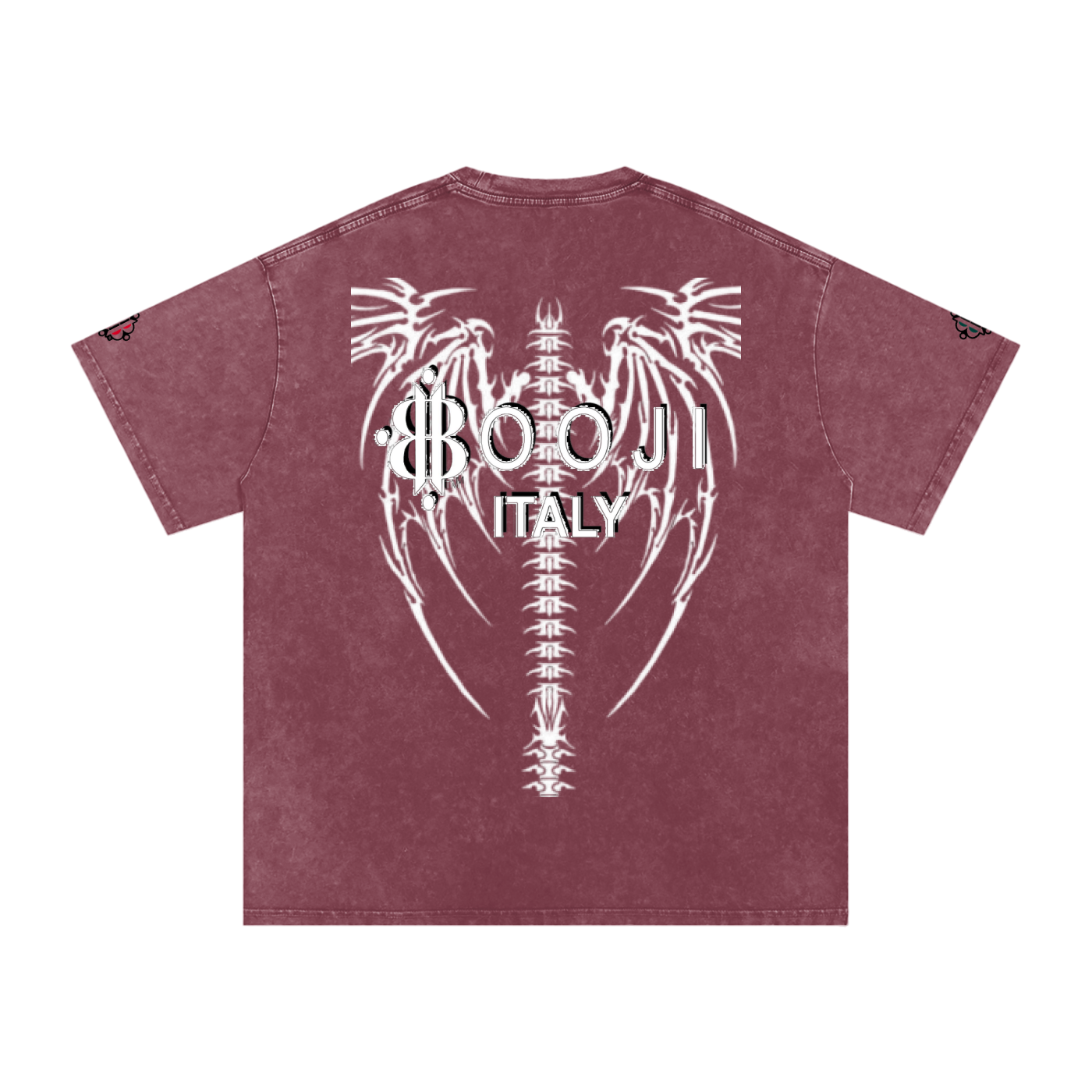 BOOJI ITALY "DXXD IN LOVE" LINE SNOW WASHED T-SHIRT