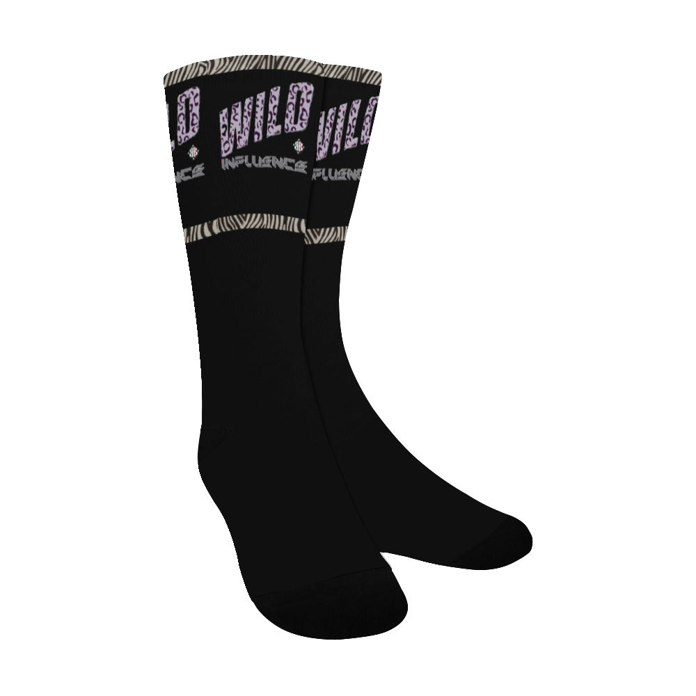 BOOJI ITALY WILD INFLUENCE COLLECTION MEN'S BLACK LOGO TUBE SOCKS
