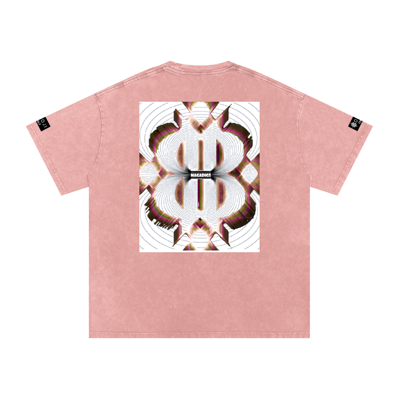 BOOJI ITALY MAGADIGS COLLECTION LOGO SNOW WASHED T-SHIRT