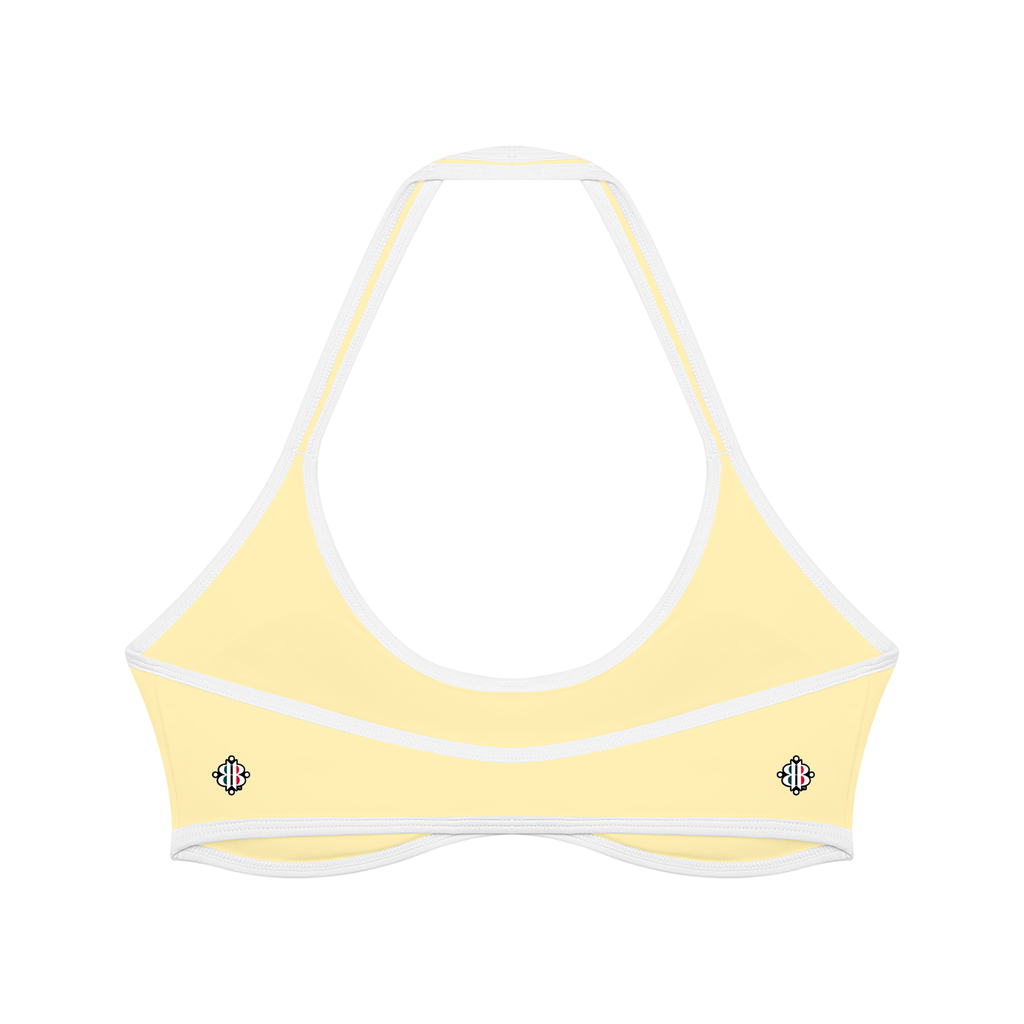 BOOJI ITALY 4 EVER $ LOGO WOMEN'S HALTER YOGA SPORTS BRA