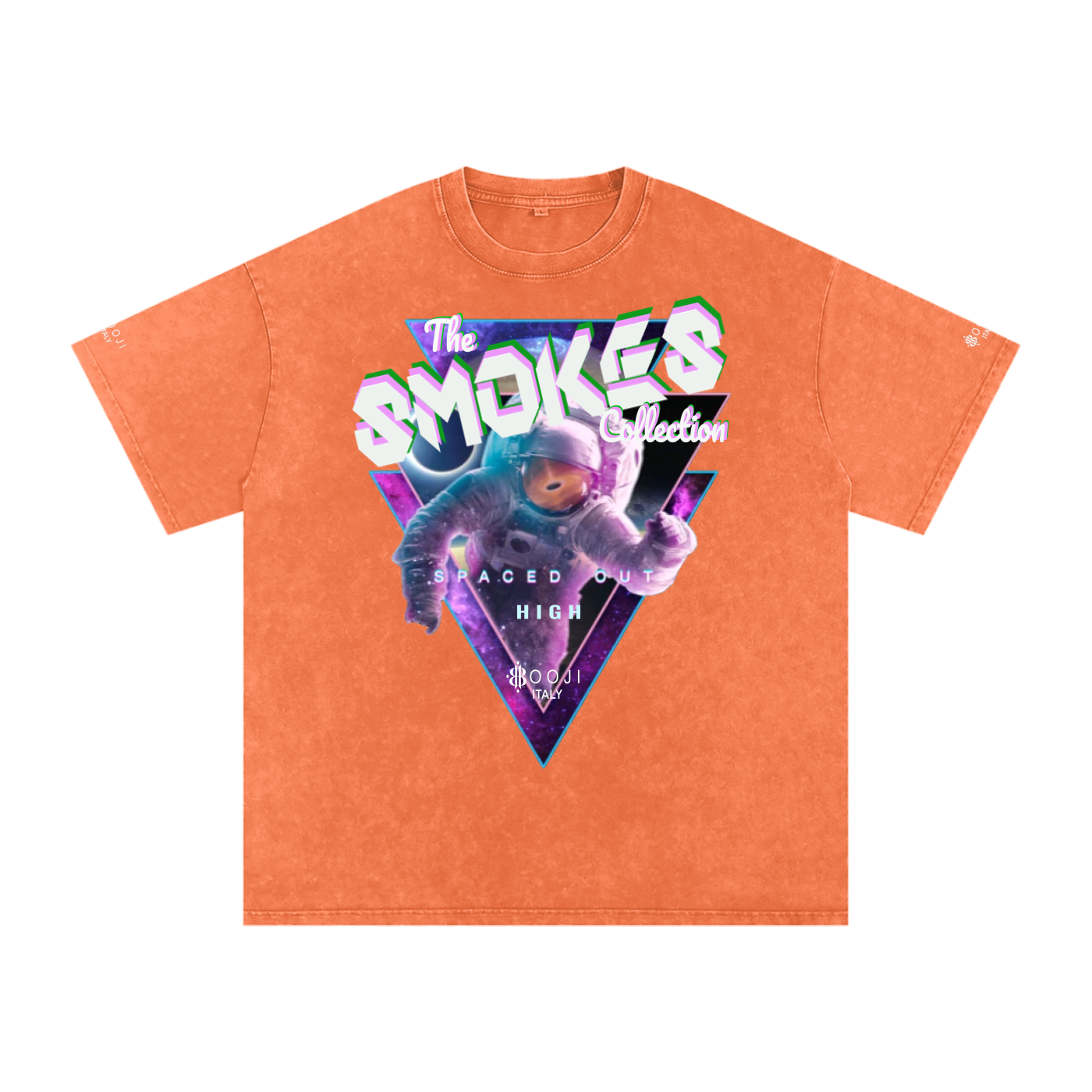 BOOJI ITALY "SMOKES COLLECTION" SNOW WASHED T-SHIRT