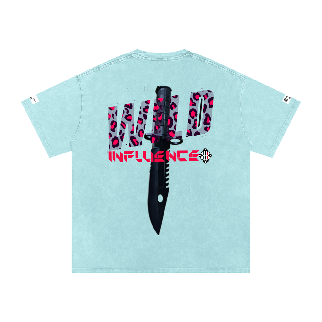 BOOJI ITALY "WILD INFLUENCE" LINE SNOW WASHED T-SHIRT