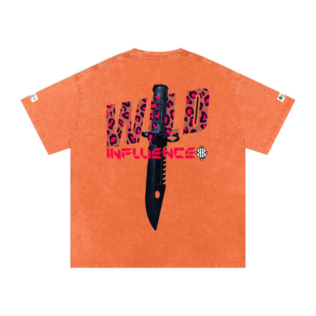 BOOJI ITALY "WILD INFLUENCE" LINE SNOW WASHED T-SHIRT