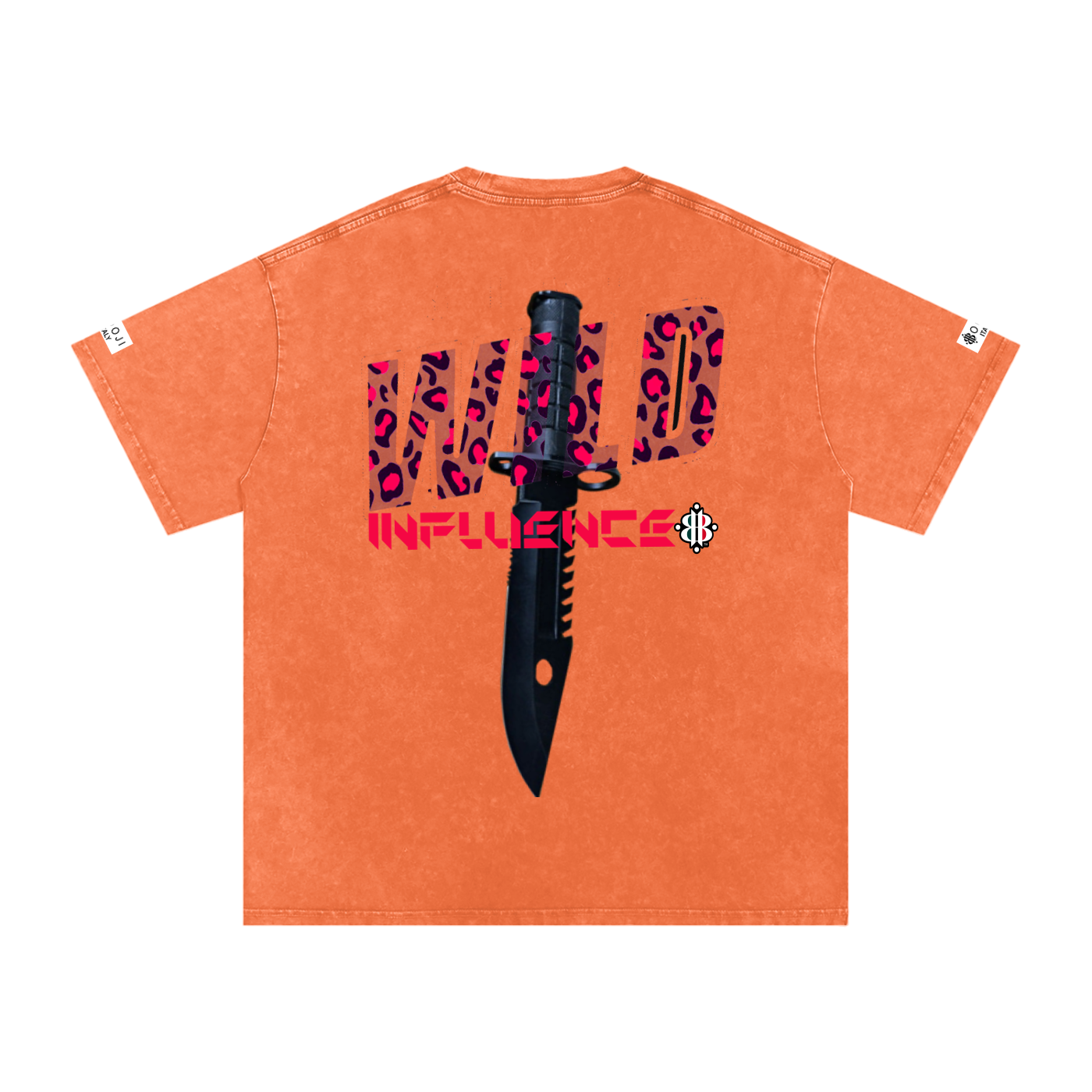 BOOJI ITALY "WILD INFLUENCE" LINE SNOW WASHED T-SHIRT