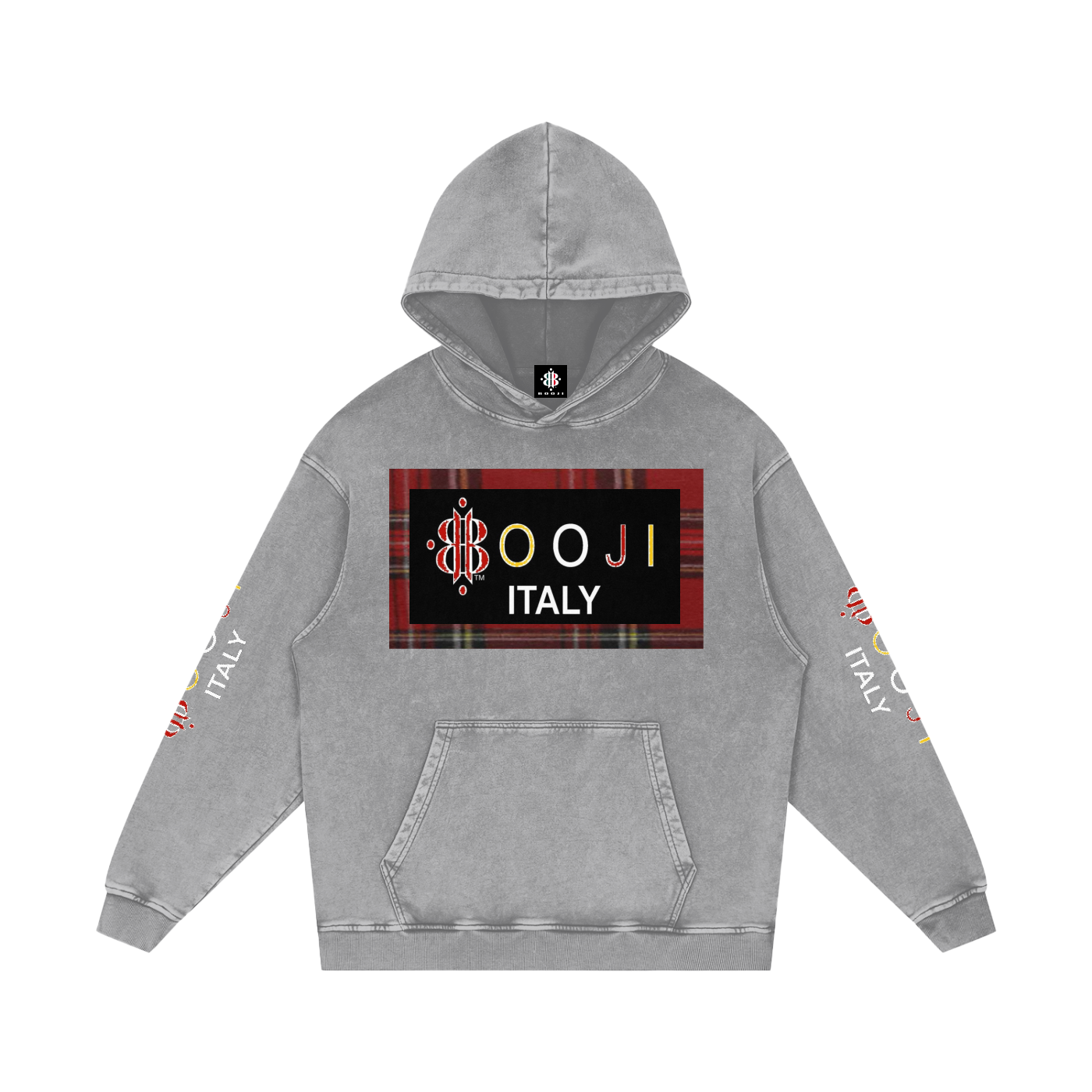 BOOJI ITALY ESCI'S COLLECTION  SNOW WASHED HOODIE