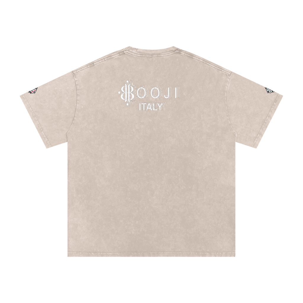BOOJI ITALY BE A WAVE BEHAVE SNOW WASHED T-SHIRT