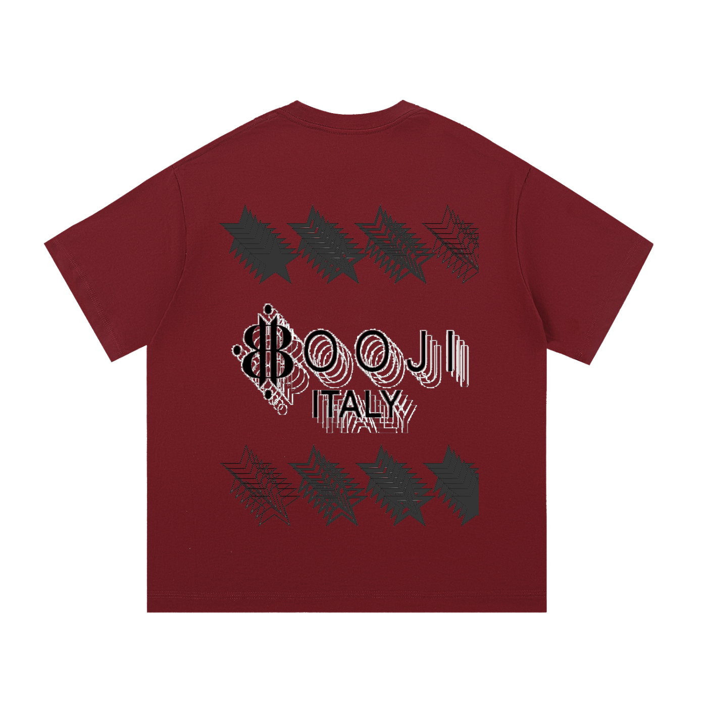 BOOJI ITALY STARS LOGO MULTIPLIED COTTON T-SHIRT