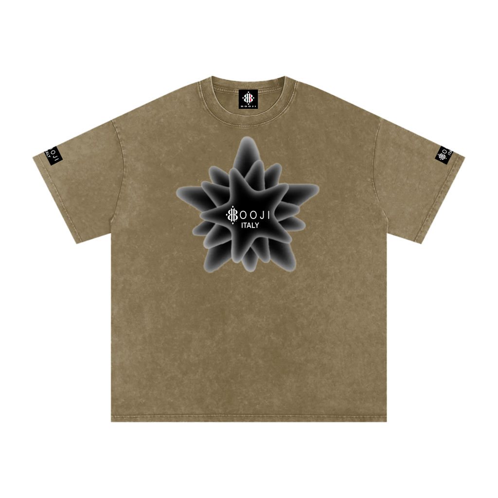 BOOJI ITALY MAGADIGS COLLECTION LOGO SNOW WASHED T-SHIRT