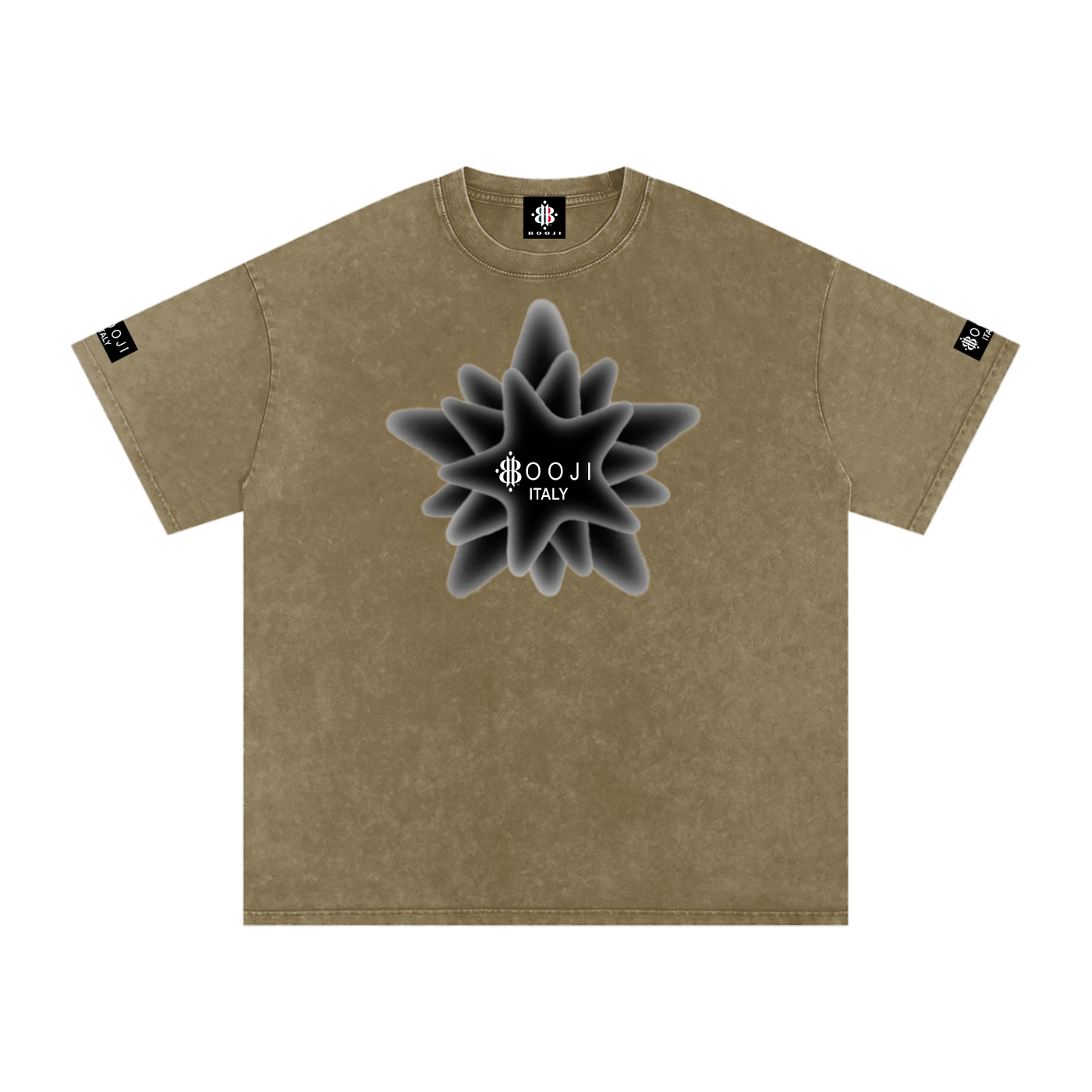 BOOJI ITALY MAGADIGS COLLECTION LOGO SNOW WASHED T-SHIRT