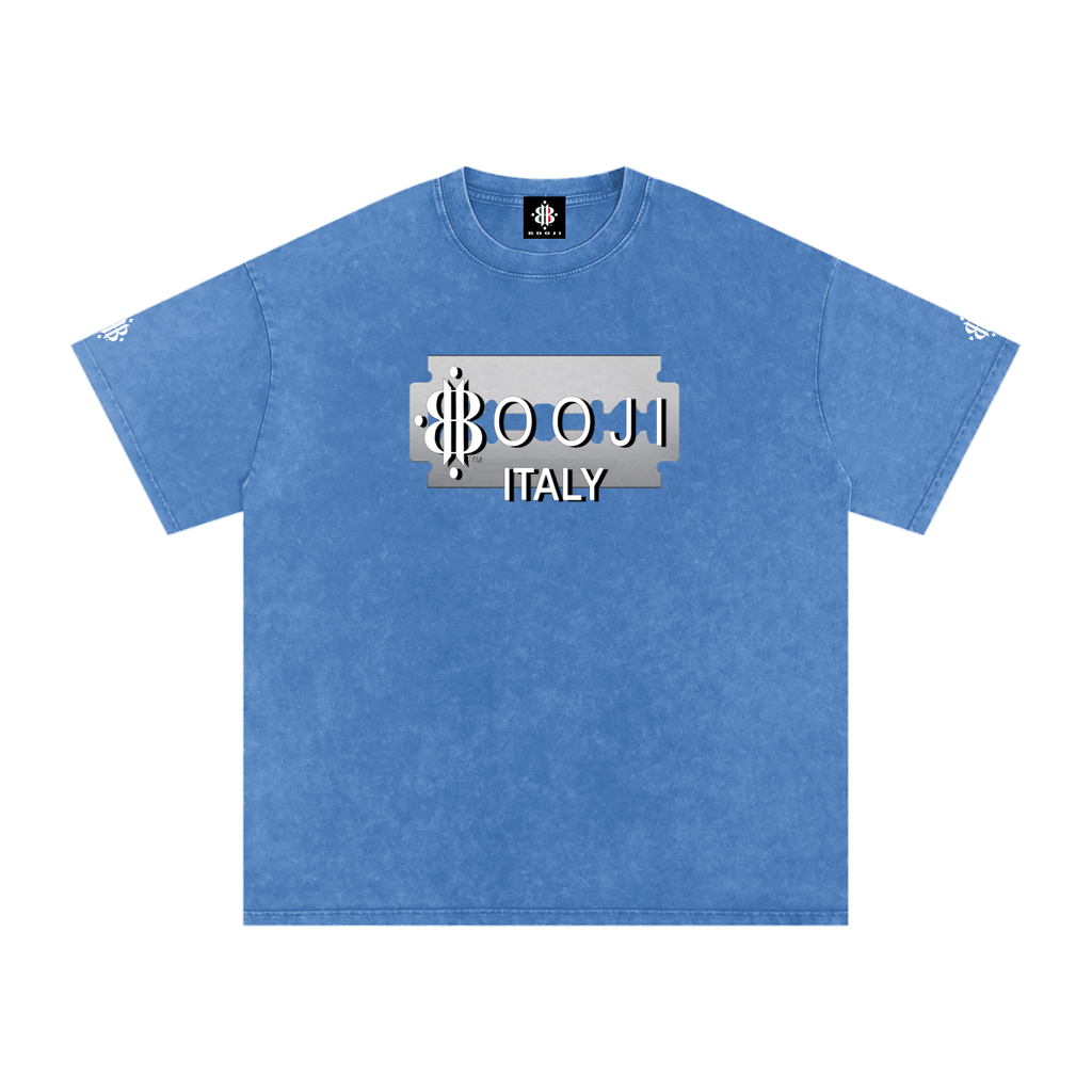 BOOJI ITALY SUPER POSITION COLLECTION RAZORS EDGE SNOW WASHED T-SHIRT