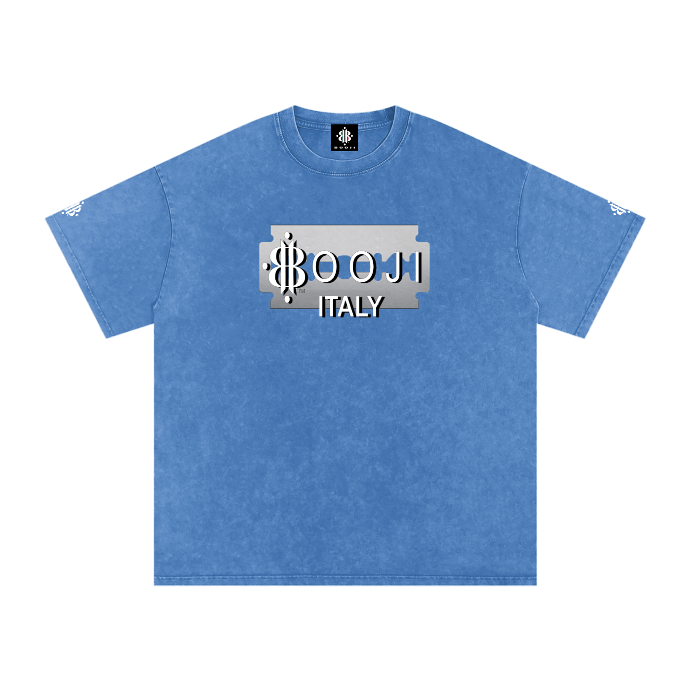 BOOJI ITALY SUPER POSITION COLLECTION RAZORS EDGE SNOW WASHED T-SHIRT