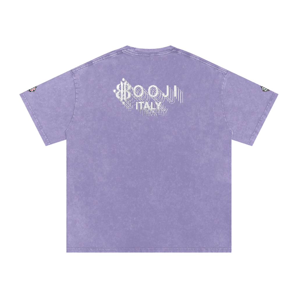 BOOJI ITALY "BE A WAVE, BEHAVE." SNOW WASHED T-SHIRT
